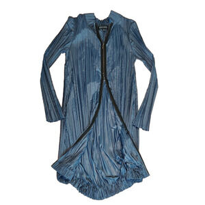 Kedziorek Bubble Hem Pleated Dress Coat EU 40 US 8 Modern Minimalist Lagenlook